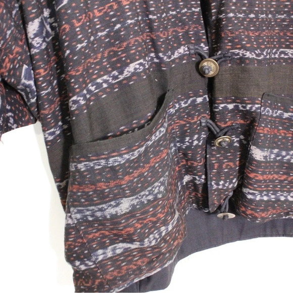 Endless Knot Art Womens Shirt Jacket Oversized Button Up - Picture 2 of 6